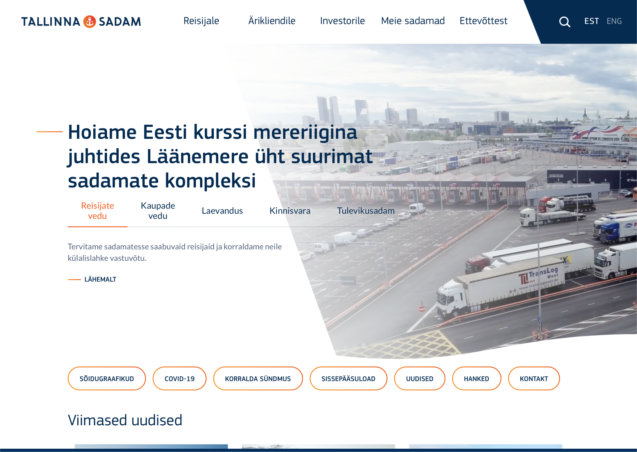 PORT OF TALLINN website image