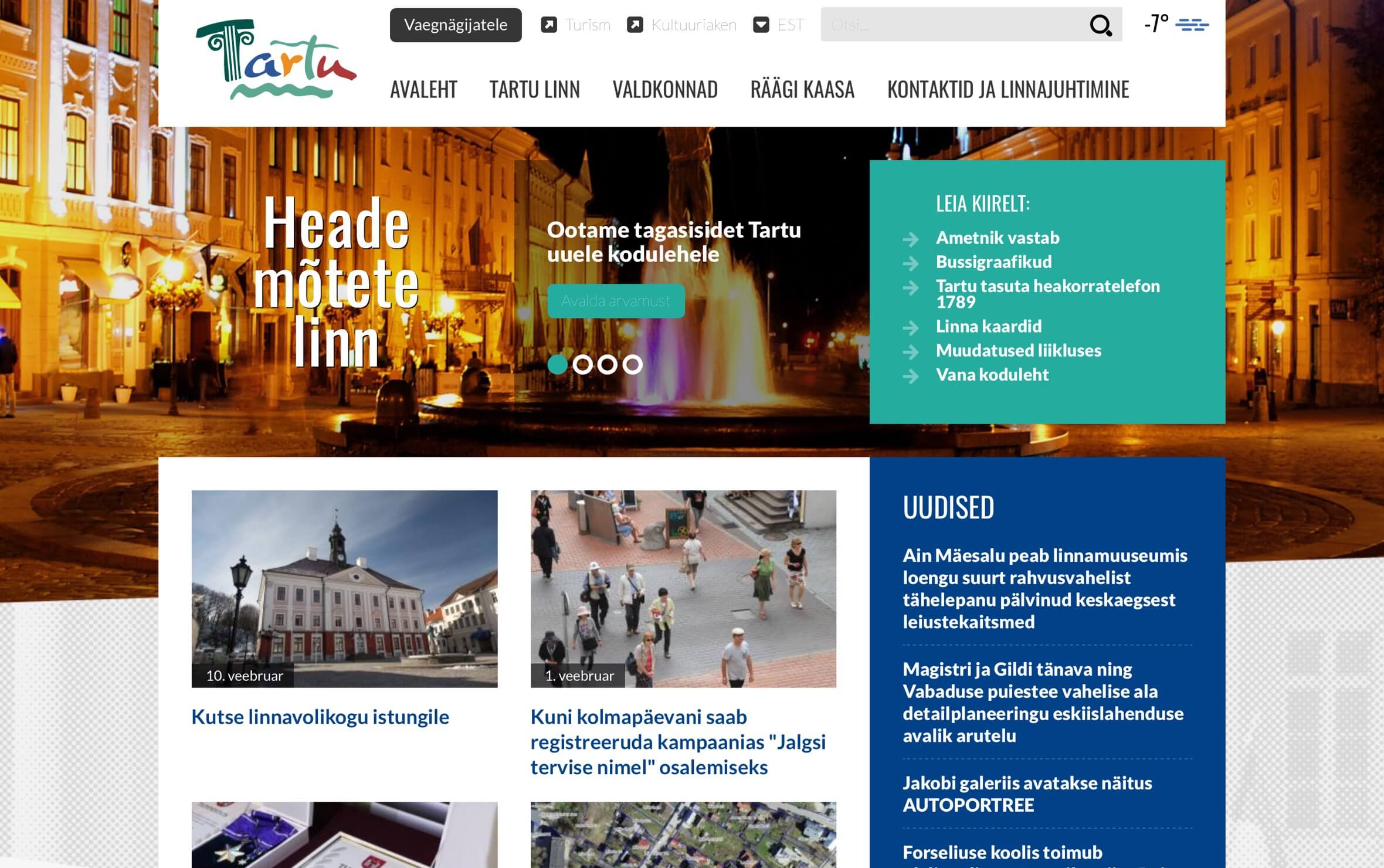 Tartu website image